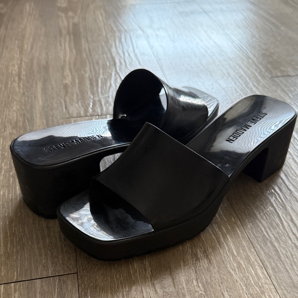 Steve Madden Black Women's Mules
